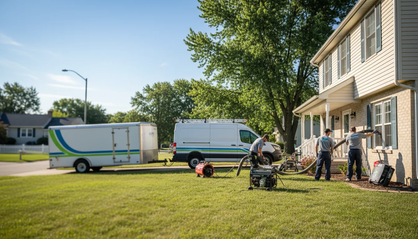 Flooded Basement Restoration And Cleanup With Repair in Magnetic Springs, OH near me